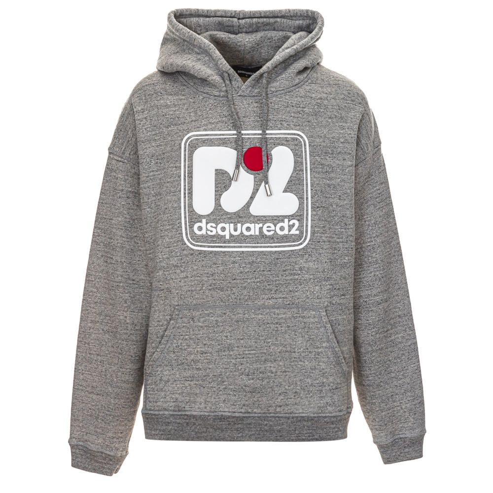 Dsquared² Gri Pamuklu Kapüşonlu Sweatshirt